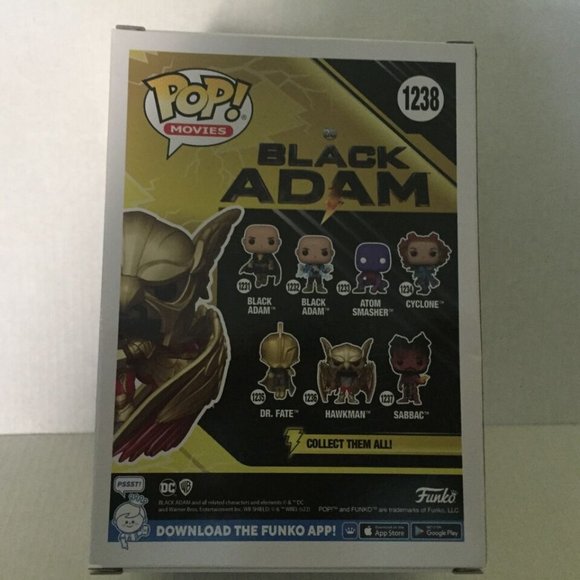 NEW DC Black Adam Hawkman Exclusive Funko Pop Figure #1238 - Picture 5 of 8